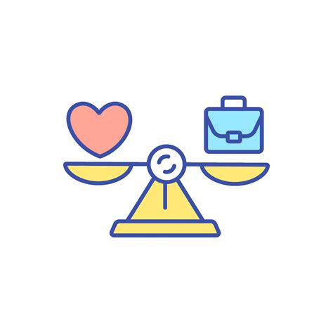 Work Life Balance RGB Color Icon 2062381 Vector Art At Vecteezy