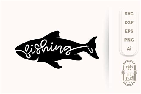 Svg Cut File Fishing Fish Silhouette