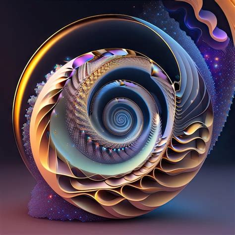 Premium Ai Image Infinite Fractal Organism Infinite Universe Dynamic