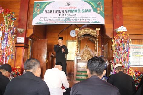 Peringati Maulid Nabi Danyon Brimob Bone Teladani Akhlak Dan