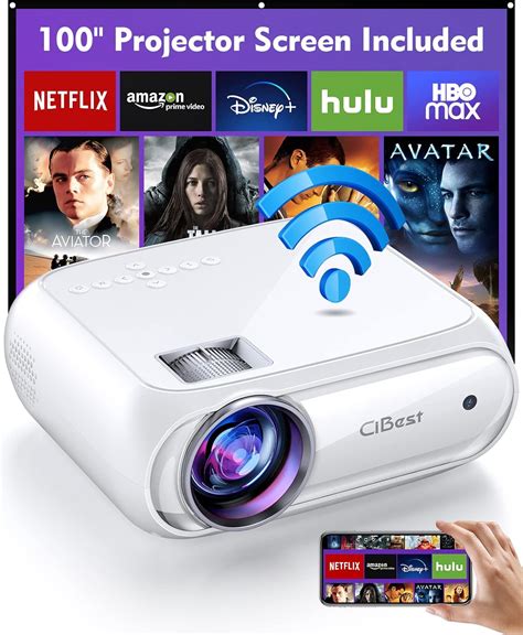 Projector Cibest Wifi Mini Projector Full Hd 1080p 13000 Lux Portable