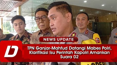 TPN Ganjar Mahfud Datangi Mabes Polri Klarifikasi Isu Perintah Kapolri