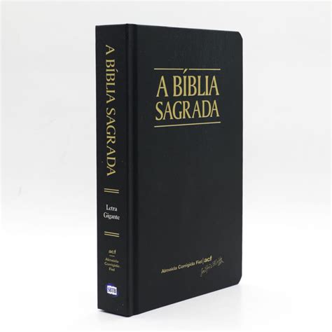 Biblia Sagrada Arc Capa Bonded Letra Extra Gigante Preta Manah Books