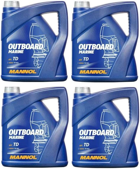 Mannol Outboard Marine Two Stroke Engine Oil Api Td Nmma Tc W