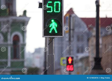 Red and Green Traffic Lights at the Intersection Stock Photo - Image of ...