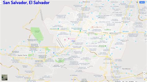 Mapa De San Salvador El Salvador