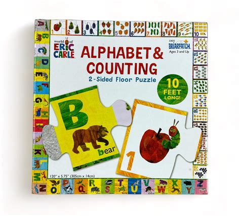 The World Of Eric Carle Alphabet And Counting 2 Sided Floor Puzzle