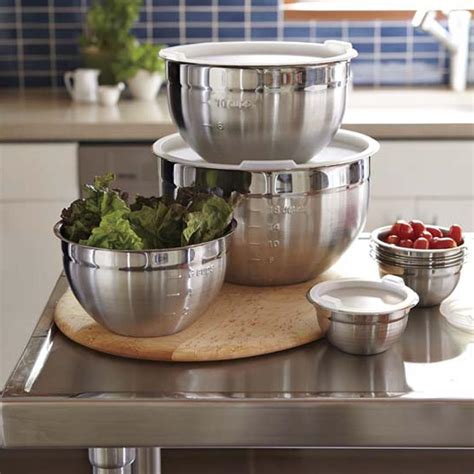 Stainless-Steel Prep Bowls with Lids, Set of 4 | Williams Sonoma AU