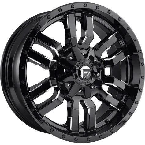 Fuel Wheels Ram Sledge Gloss Black Milled Lug Wheel X Mm