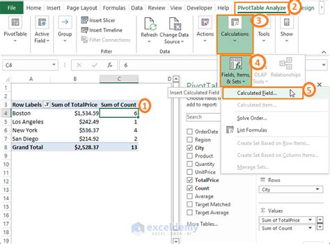 How To Achieve A Calculated Field Sum Divided By Count In A Pivot Table