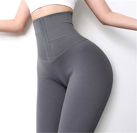 Gsynxyya Damen Yoga Hose Hohe Taille Enge Sport Leggings Korsett