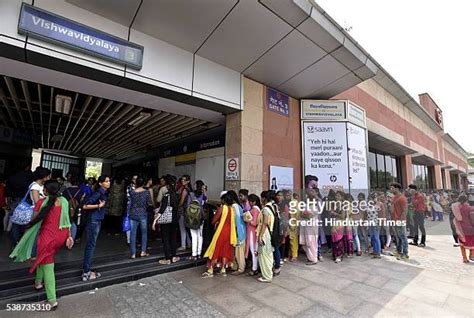 Vishwavidyalaya Metro Station Photos and Premium High Res Pictures ...