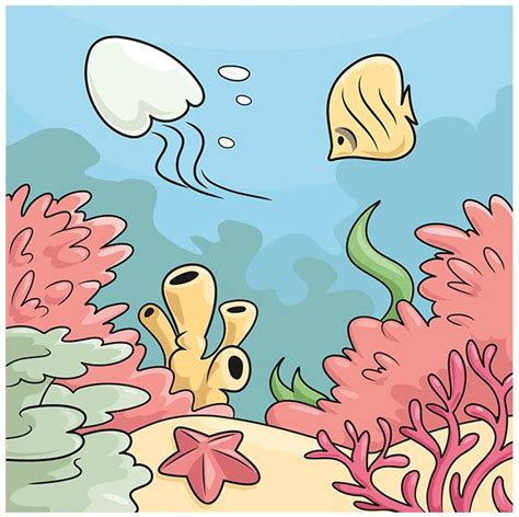 How To Draw A Coral Reef EASY Step By Step Tutorial Easy Drawing