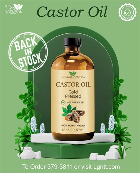 Castor Oil Cold Pressed Organic