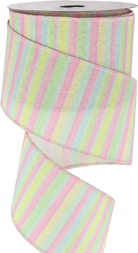 Mayreel Pastel Burlap Wired Ribbon 25 Inch X 10 Yard