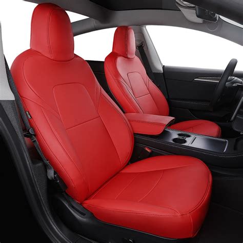 Tesla Leather Car Seat Covers Freesoo