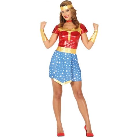 Disfraz Superhéroe Wonder Woman Para Mujer 【envío En 24h】