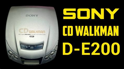 Sony CD Walkman D E200 Discman 1997 Portable Cd Player YouTube