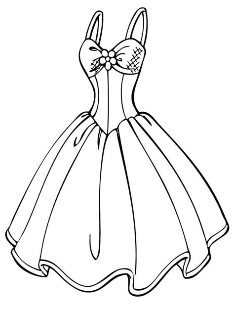 Wedding Dress Coloring Page Free Printable Coloring Pages For Kids