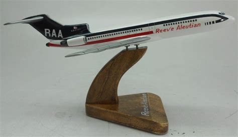 B 727 Boeing Reeve Aleutian B727 Airplane Desk Wood Model Free Shipping