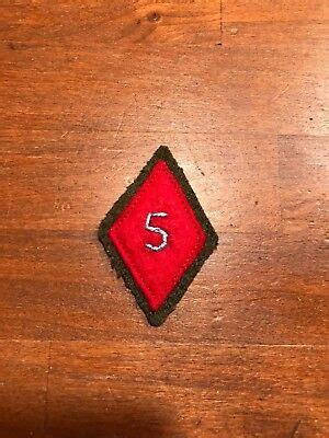 WWI US Army 5th Division Patch Wool AEF EBay