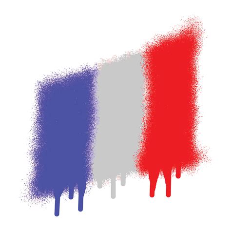 France flag graffiti with spray paint 21771231 Vector Art at Vecteezy