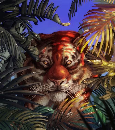 ArtStation - The Red Tiger