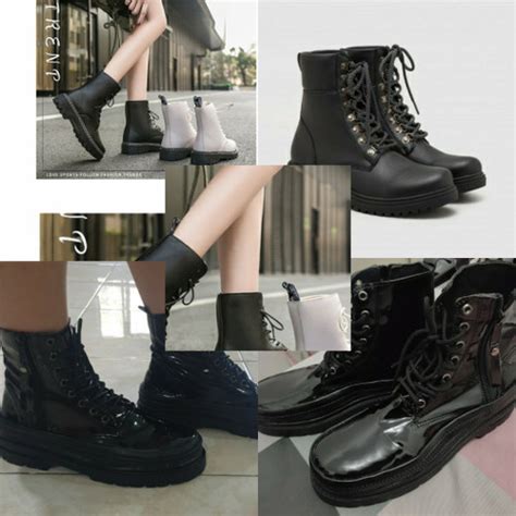 Jual Sepatu Boots Wanita Korea Sepatu Boots Premium Korean Style