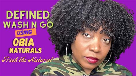 Defined Wash N Go Using Obia Naturals Type 4 Natural Hair Youtube