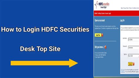 How To Login HDFC Securities Desktop And Laptop Browser YouTube