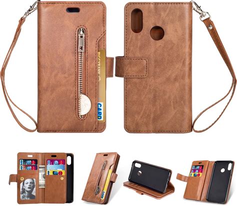 KANTAS Huawei P20 Lite Case Hülle Brieftasche Flip Case mit 9