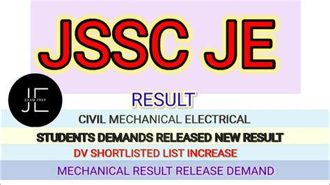 Jssc Je Result Student Demands New Result Civil Mechanical