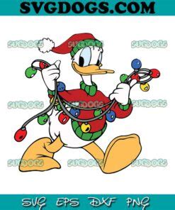 Donald Duck Christmas Svg