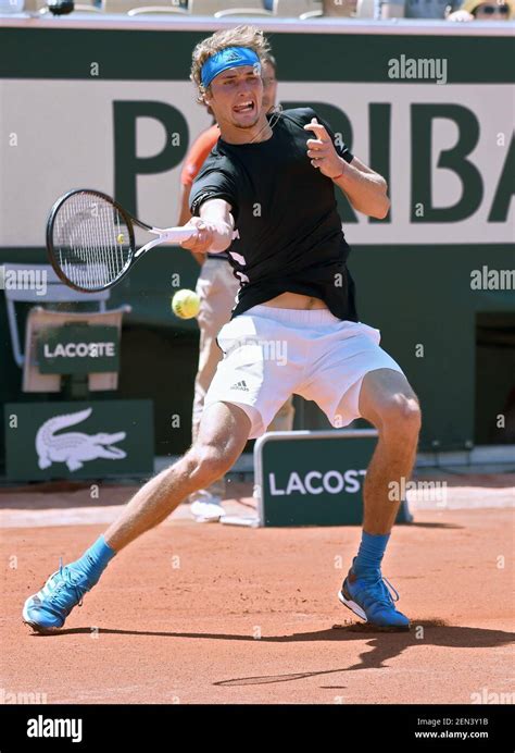 The Roland Garros 2019 German Tennis Player Alexander Zverev During