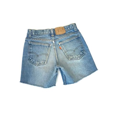 Levi S 70s Vintage Cut Off Jean Shorts Size 22 XXS Gem