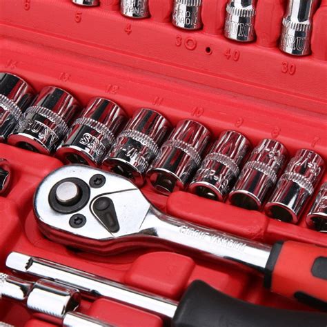 Spanner Socket Set 1/4" 46pcs - Dealsdirect.co.nz