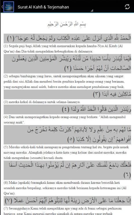 Detail Surat Al Kahfi Terjemahan Koleksi Nomer 1