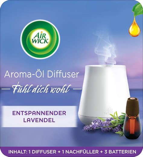 Air Wick Aroma Öl Diffuser Starter Set mit Diffuser und Duft Flakon