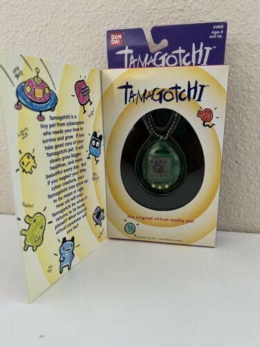 Original Bandai Tamagotchi 1996-1997 (1800) New In Box Clear Green ...