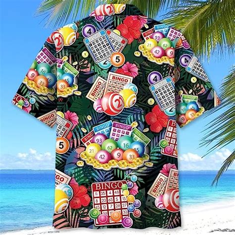 Lucky Bingo Hawaiian Shirt Bingo Gifts For Men Funny Bingo Shirt