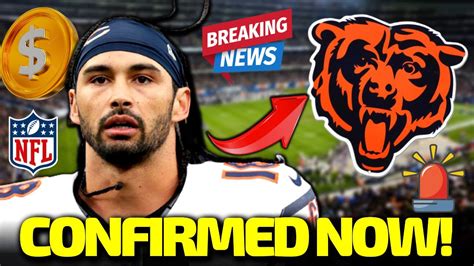 BREAKING NEWS THIS JUST HAPPENED CHICAGO BEARS NEWS TODAY LATEST