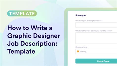 Graphic Designer Job Description Templates How To Write Examples