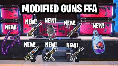 💥chapter 5 All Weapons Mod Bench Ffa💥 Caspi Fortnite Creative Map Code