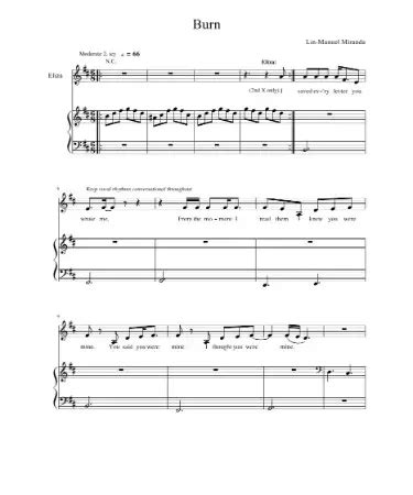 🎸 Burn Sheet Music PDF - Free Download (PRINTABLE)