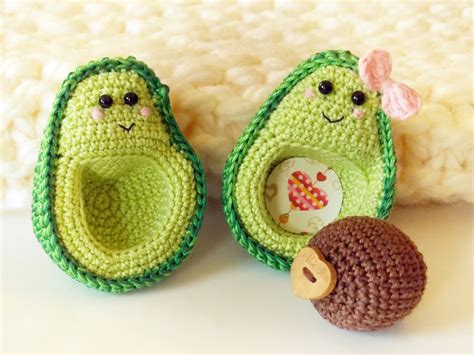 Avocado Kawaii I Am Pregnant Avocado Crochet Etsy Crochet Food