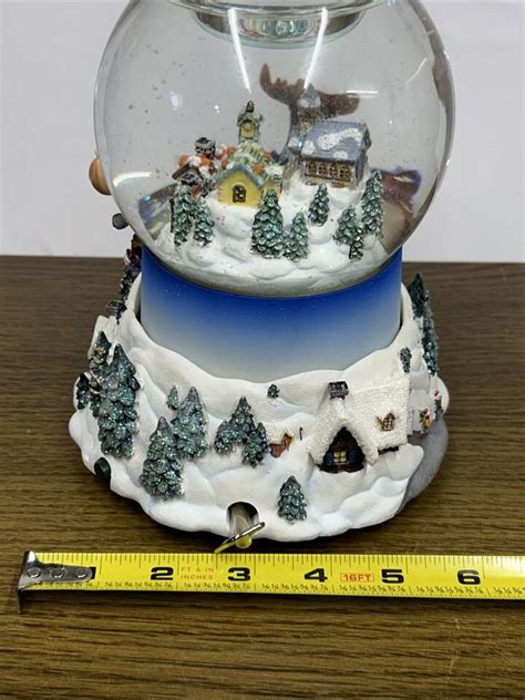 Partylite Olde World Village Musical And Animated Tealight Snow Globe