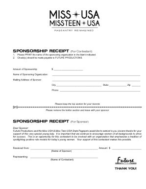 Fillable Online 10 Outstanding Nonprofit Sponsorship Request Letter