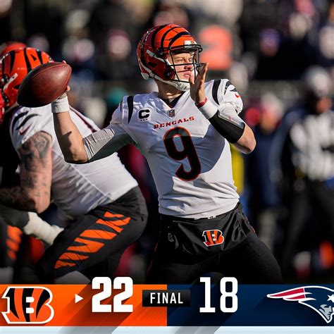 Nfl On Twitter Final The Bengals Pull Out The Win And Improve To 11