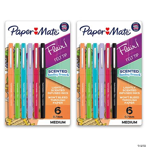 Paper Mate Flair Scented Felt Tip Pens Assorted Sunday Brunch Scents