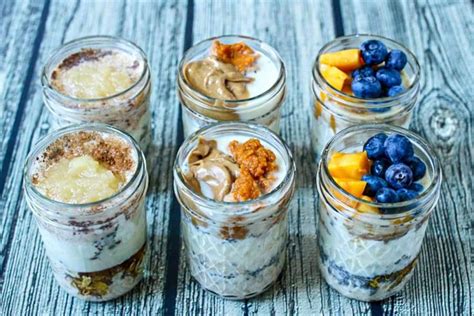 Overnight Oatmeal Jars, 3 ways - Family Food on the Table